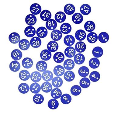 Imagem de 100 peças de plástico para de dormitório armário de supermercado, palavra azul + branco