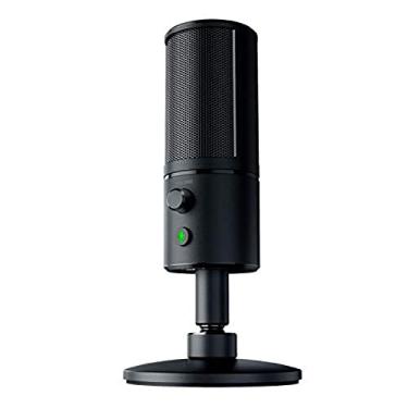 Imagem de Razer Microfone de transmissão USB Seiren X: nível profissional - suporte de choque embutido - padrão de captação de supercardiod - alumínio anodizado - preto clássico