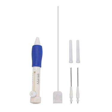 Imagem de Caneta para bordar mágica, agulhas perfuradoras para artesanato DIY para linhas de bordar costura, conjunto de agulhas perfuradoras para ponto de tricô