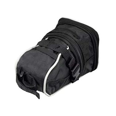 Imagem de Bolsa De Selim Tsw Mod 03 Preta Cinza Impermeável Refletiva Ciclismo