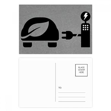 Imagem de Estação de carregamento automática, veículos de energia, conjunto de cartões postais de aniversário, cartão de agradecimento