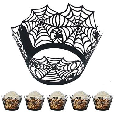 Imagem de Fellibay Cupcake Wrappers Baking Cake Cups Muffin Wrappers Decoração de Bolos para Decoração de Festa 48 peças