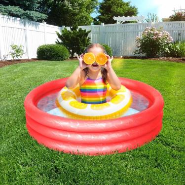 Imagem de Piscina Inflável Redonda Bestway 3 Aros 51025 De 122cm X 25cm 140l