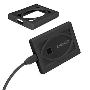 Imagem de Alltravel Capa amortecedora externa de estado sólido para Samsung T7, T7 Touch SSD portátil - 1TB, 2TB, 500 GB - USB 3.2 Unidades externas de estado sólido, superforte, antichoque, agitação e queda