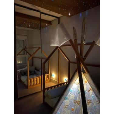 Imagem de Teto Estrelado Iluminação Wifi Branco Fibra Ótica 50 pontos, Bivolt