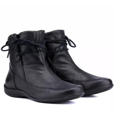Imagem de Bota Coturno Casual Feminina Couro Conforto Moda Elegante - Mr. Gutt, 