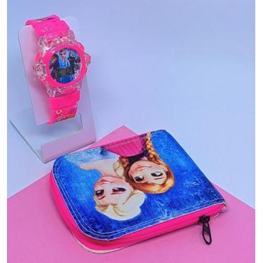 Imagem de Relógio Digital Pisca Luz Led Toca Musica Meninas/Meninas + Carteira I