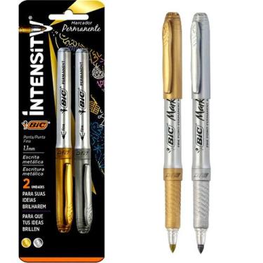 Imagem de Pincel Marcador Permanente BIC Marking Intensity Cores Metálicas 1 Pra