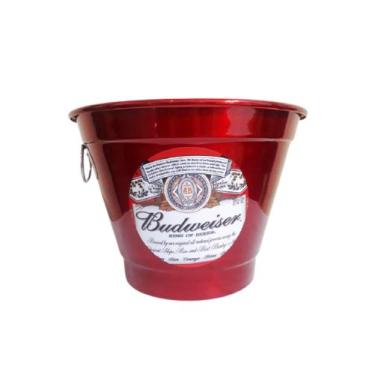Imagem de Balde de Gelo 6,5 Litros Personalizado Cerveja Vermelho - Zef