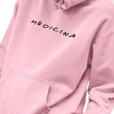 Imagem de Blusa Moletom Masculino Estampado Friends Medicina em Algodão Fio 30.1