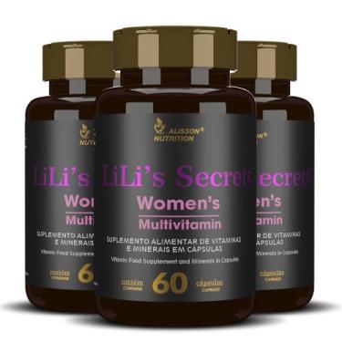 Imagem de Lilis Secrets Womens Multivitamin 3x60 cápsulas Multivitamínico para M