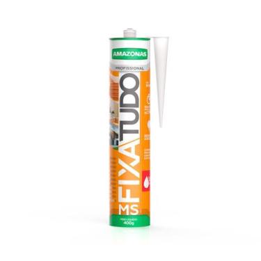Imagem de Fixa Tudo Cola Adesivo Silicone Amazonas Tubo 400 Gr