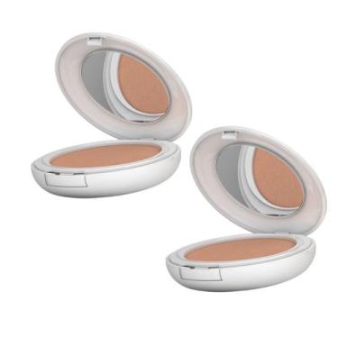 Imagem de Kit 2 Protetor Solar Episol Color Tom 3 Médio FPS 50 Pó Compacto 10g