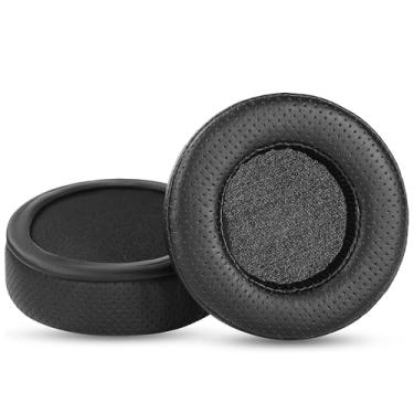 Imagem de DowiTech Almofadas de substituição respiráveis compatíveis com fones de ouvido Tronsmart Glary Virtual 7.1 com couro de proteína perfurado e espuma viscoelástica