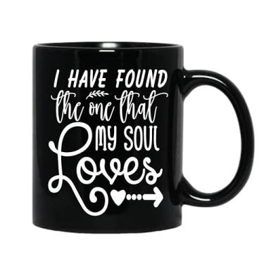 Imagem de SpreadPassion Caneca de café I Have Found The One That My Soul Loves, presente para namorado e namorada, ideia de presente de dia dos namorados, presente para marido e esposa, ideia de presente de