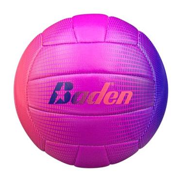 Imagem de Baden | Fun Design | Official Size & Weight Indoor & Outdoor Volleyball | Bright & Beachy! Soft Touch Synthetic Leather, Durable Stitching |All Ages & Skill Levels | Ombre Purple, Pink