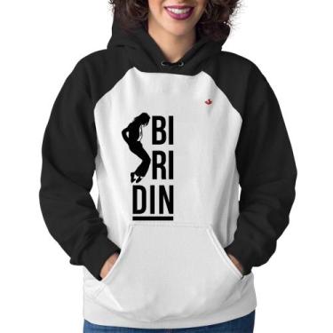 Imagem de Moletom Feminino Biridin - Foca na Moda, Branco, Preto, M