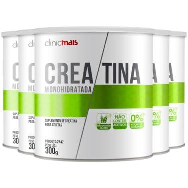 Imagem de Kit 5 Creatina Monohidratada ClinicMais 300g