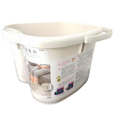 Imagem de Balde Escalda Pés Grande 30 Cm 18 L Plástico Massagem Japão - Inomata
