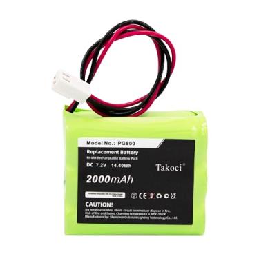 Imagem de SCESMIA Substituição de bateria de 2000mAh/7,2V compatível com E-SP 11AAAH6YMX GP150AAM6YMX GP220AAM6YMX INF-BATPNL PG800 Bateria do sistema de alarme para painel de controle Infinite Prime Painel de
