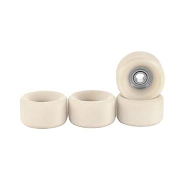 Imagem de Teak Tuning Rodas de dedo de uretano Apex 61D – Formato de tigela fina, 7,5 mm de diâmetro – Rolamentos ABEC-9 Stealth – Feito nos EUA – Coyote Tan Colorway