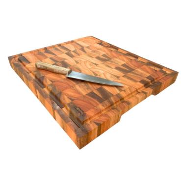 Imagem de Tábua Para Churrasco Invertida com Faca Kort 40x30cm