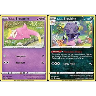 Imagem de Pokemon Galarian Slowking 098/198 - Chilling Reign Evolution Card Lot -Dark Type