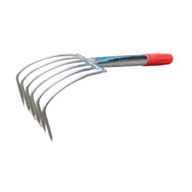 Imagem de Ｂｅｓｇａ Ancinho de mão, ferramenta de jardinagem, pequeno, portátil, capina, versátil, jardim, cultivador de solo para praia, quintal, pátio, trabalho no, 6 Dente