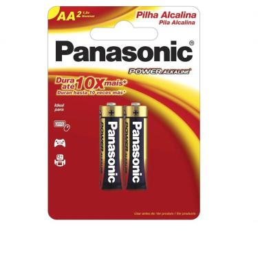 Imagem de Pilha Alcalina Aa Panasonic Lr6x Cartela Com 2 Unidades