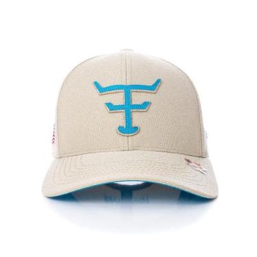 Imagem de Bone Texas Farm - New Texas - Tf672 - Bege/ Azul Turquesa, Único