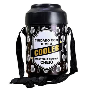Imagem de Cooler Plástico Térmico 12 Lata De Cerveja C Alça Ajustável - Pedreira