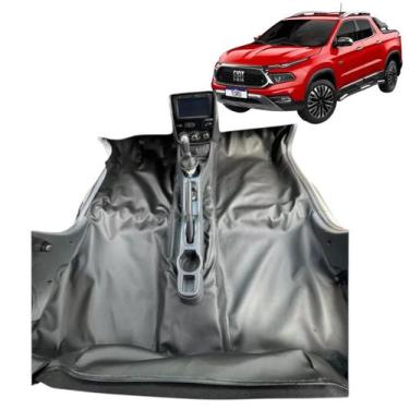Imagem de Tapete Carpete Assoalho Vinil GRAFITE Fosco Fiat Toro TODOS - MANOS TA