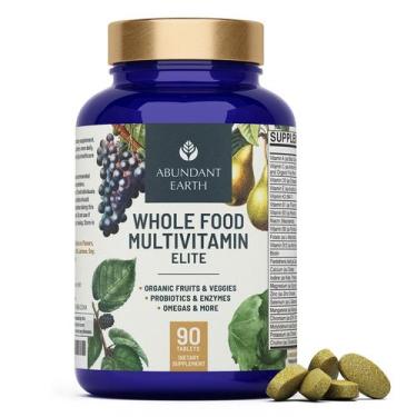 Imagem de Suplemento Multivitamínico Abundant Earth Whole Food 90 comprimidos