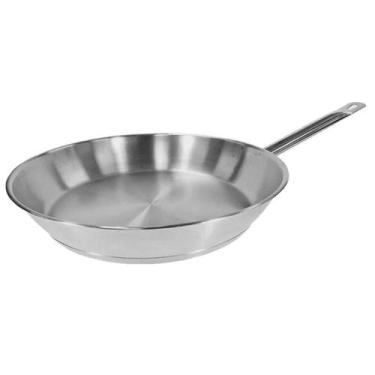 Imagem de Frigideira E Cabo Aço Inox Chapa 2mm Fritura 3000ml 35cm - JAMAR