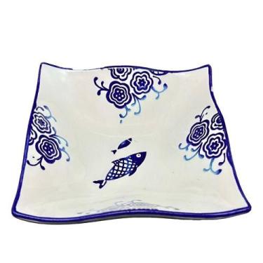 Imagem de Kit 6 Tigela Sobremesa Bowl Peixe Praia Oceano Náutico 14cm - OUTRAS M