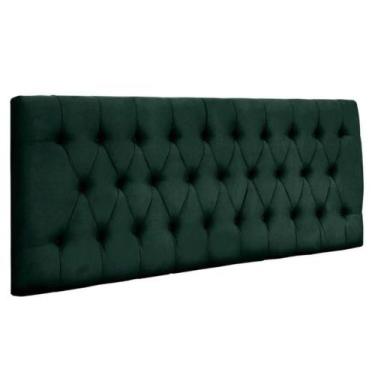 Imagem de Painel Cabeceira Dubai Para Cama Box-1,58 Mt-suede Verde - GAT MAGAZIN