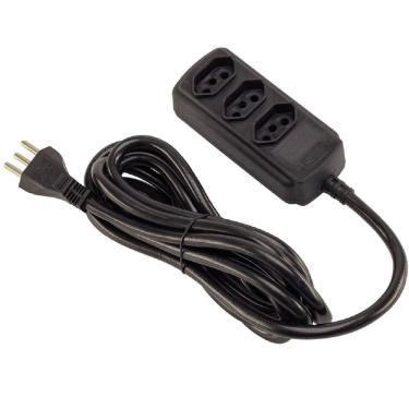 Imagem de Extensão 3 Tomadas Tripolar 20 Amperes 5 Metros - 180200333 - FORCELINE