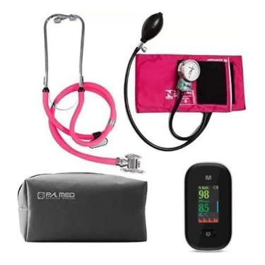 Imagem de Kit Enfermagem Completo Com Medidor De Pressão Estetoscópio Rappaport 