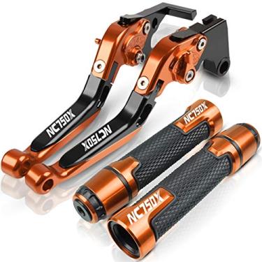 Imagem de Para Honda NC750X NC750 X NC 750X 2016 2017 2018 2019 Acessórios CNC Motocicleta Alavanca de Embreagem de Freio Ajustável Alça do Guiador Alavanca de Embreagem de Freio de Motocicleta (Cor: QYGX888 6)