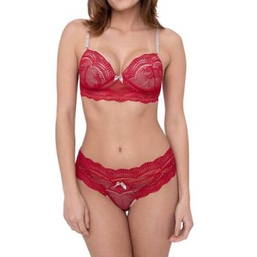 Imagem de Conjunto bojo renda bicolor - donna, M, Preto