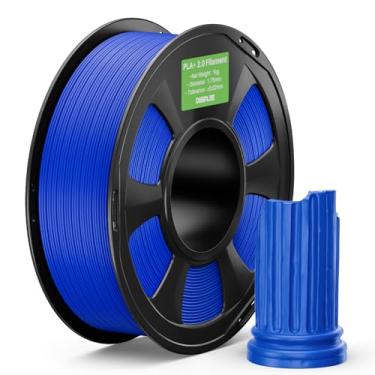 Imagem de DEEPLEE Filamento PLA+ 2.0 1,75 mm, filamento de impressora 3D de resistência mais forte, azul 1 kg, filamento de impressora 3D PLA Plus atualizado, filamento PLA+ de alta velocidade para a maioria