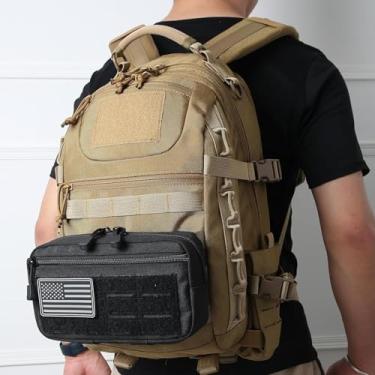 Imagem de 1 bolsa tática, bolsa administrativa – bolsa de ferramentas EDC cortada a laser, bolsa de administração para colete tático e cinto, organizador de ferramentas utilitárias para atividades ao ar livre e