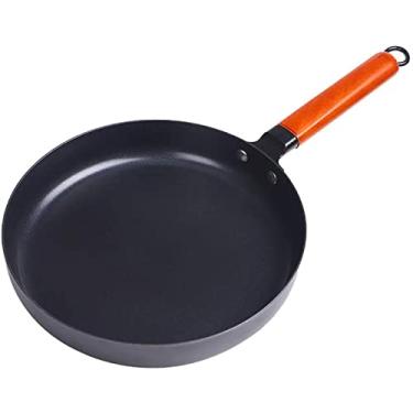 Imagem de FUNGTN Frigideira Wok frigideira antiaderente frigideira de indução e punhos resistentes ao calor 100% livre de toxinas frigideira de ferro fundido para cozinhar para todas as placas, incluindo