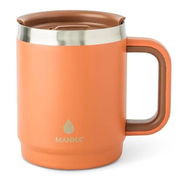 Imagem de Manna Caneca Boulder com tampa deslizante à prova de respingos - 400 ml - Revestimento em pó de dois tons de inhame e violoncelo mágico