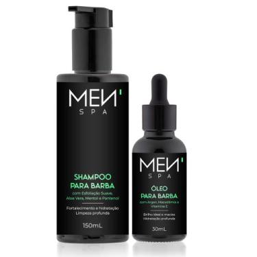 Imagem de Kit Shampoo para Barba Esfoliante + Óleo Hidratante Menspa