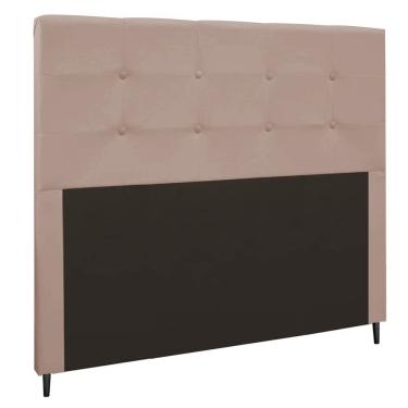 Imagem de Cabeceira Luna Para Cama Box Casal 140 Cm Suede Bege