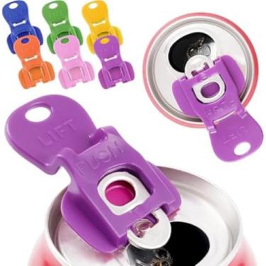 Imagem de Abridor de latas de refrigerante de aço inoxidável, cabo fácil de segurar para cozinha e atividades ao ar livre