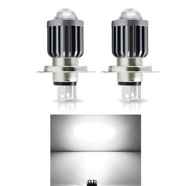 Imagem de KIMISS LÂMPADA DE FREIO DE CAUDA DE LÂMPADA DE LED PARA CARRO DE ALTO BRILHO E ECONOMIA DE ENERGIA SCOOTER DE MOTOCICLETA (H4 Branco)