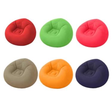 Imagem de Sofá inflável de veludo luxuoso Sofá confortável(ALEATÓRIO)