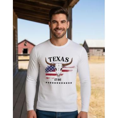 Imagem de Camisa Manga Longa Texas Trabalho Proteção Solar Uv50+ Agro, Branco, G